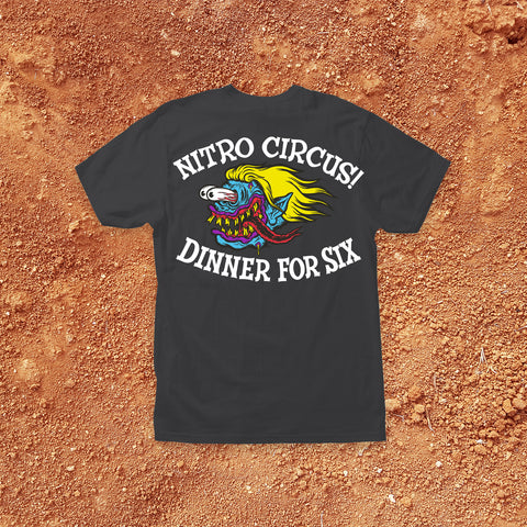 NITRO CIRCUS "PSYCHO CHEF" TEE - VINTAGE BLACK