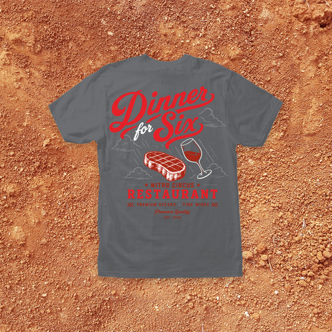 NITRO CIRCUS "DINNER RESERVATION" TEE - GRAY