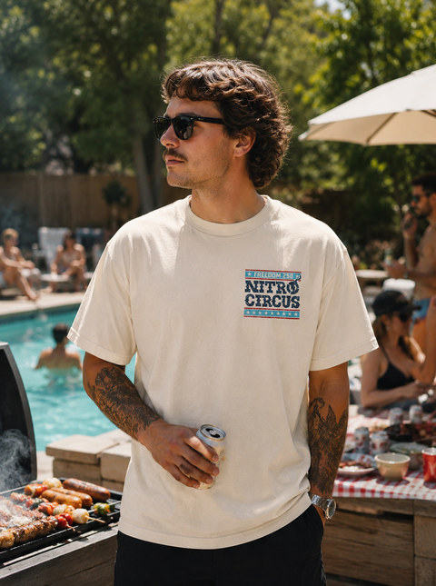 NITRO CIRCUS "FREEDOM MACHINE" TEE - WHITE